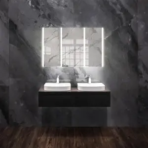 LV series aluminum mirror cabinet with led light IR sensor