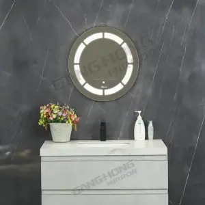 TH series copper free mirrors with led light touch switch